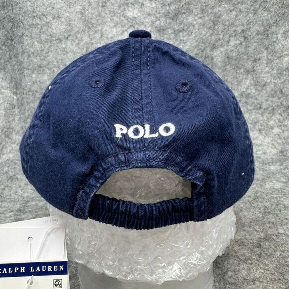 Polo Ralph Lauren Hat Baseball Cap Bear USA Sweater Baby Infant 3-9 Months Blue - Picture 5 of 9